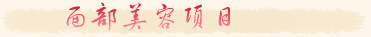美萊美容中醫(yī)經(jīng)典項(xiàng)目_面部美容項(xiàng)目